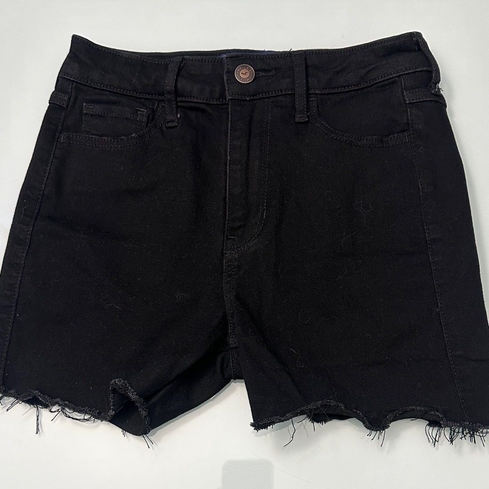 Hollister High Rise Black Jean Shorts